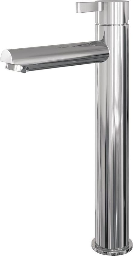 Brauer Chrome Edition wastafelmengkraan verhoogd met type HD1 greep opbouw ColdStart gepolijst chroom