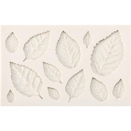 3D Siliconen Bladeren Fondant Cake Vorm Creatieve Chocolade Sugarcraft Vorm Decoreren DIY Gereedschap white