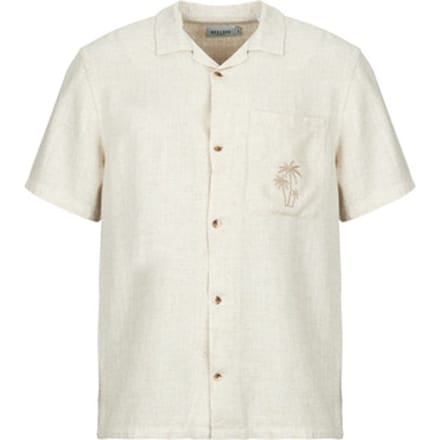 Deeluxe Zaltor Overhemd Met Korte Mouwen Beige M Man