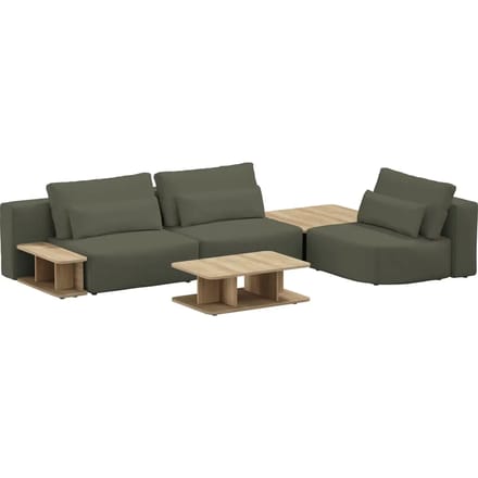 3-zitsbank met een set tafels Sit Sit Ripose