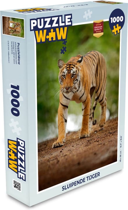 Puzzel Sluipende tijger - Legpuzzel - Puzzel 1000 stukjes volwassenen