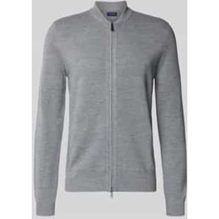 Slim fit gebreid jack van wolmix
