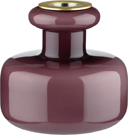 Marimekko - Puteli - Theelichthouder - Glas - Wijnrood