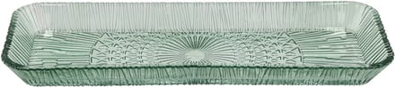BITZ Kusintha Serveerschaal rechthoekig 38 x 14 x 3 cm Groen