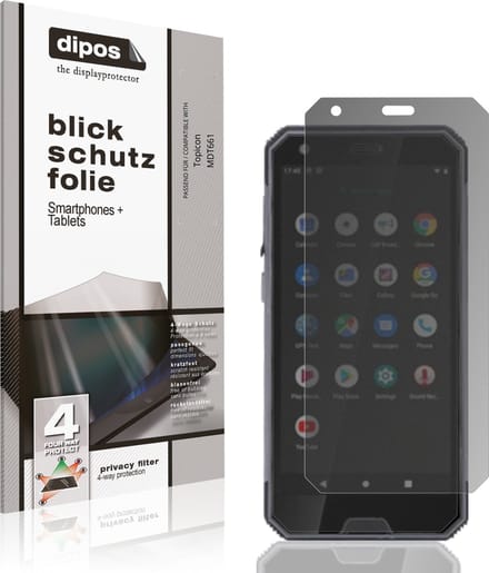 dipos – Matte Privacy Screenprotector geschikt voor Topicon MDT661 | Anti-Spy Beschermfolie