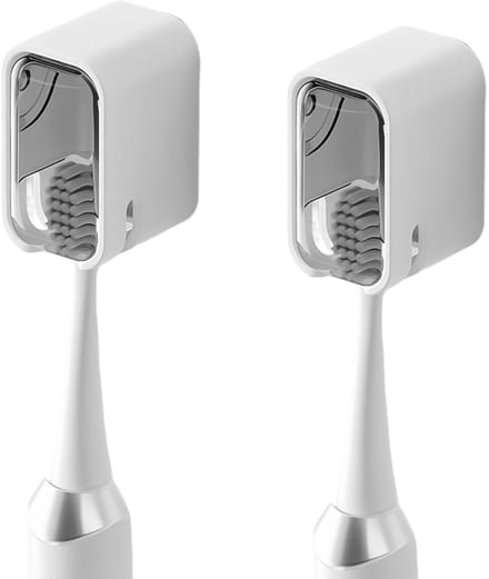 Cosensi - Set van 2 Zelfklevende Tandenborstelhouders met Deksel