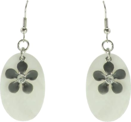 Behave - Oorhangers met schelp en bloem - Zomerse boho look