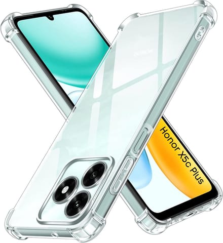 Hoesje geschikt voor Honor X5c Plus backcover Shockproof siliconen Transparant