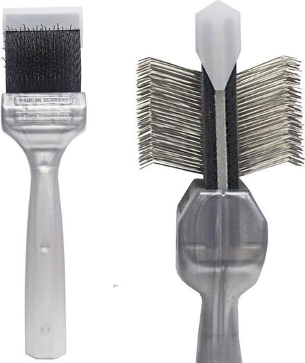 Activet Hondenborstel - Coat Grabber Zilver - Professionele Borstel voor Langharige Honden - Groot