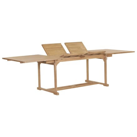 vidaXL - Tuintafel - verlengbaar - 180-280x100x75 - cm - massief - teakhout