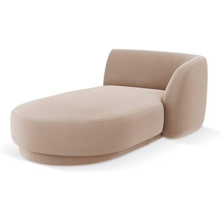Chaise longue Miley rechts velvet | Micadoni Limited Edition