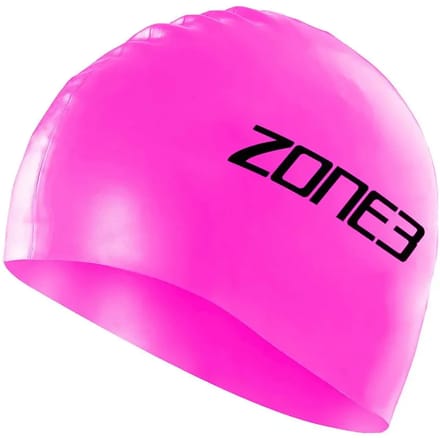 ZONE3 2026 Siliconenzwemcap - Wit Pink
