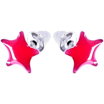 Bijoux by Ive® - Oorknopjes - Ster - Rood
