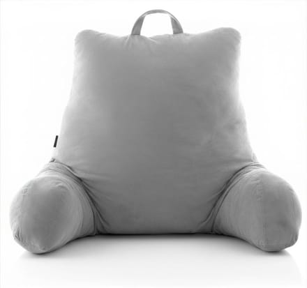 KAD® Leeskussen - Bookseat - Leeskussen Voor In Bed - Grijs - 90cm x 45cm x 1cm