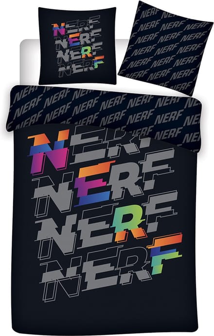 Nerf Dekbedovertrek Logo 140 x 200 cm - Bio Katoen