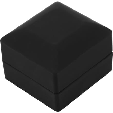 LED Verlichte Verlovingsring Trouw Sieraden Display Doos Geschenk Opbergdoos (Ringdoos) black