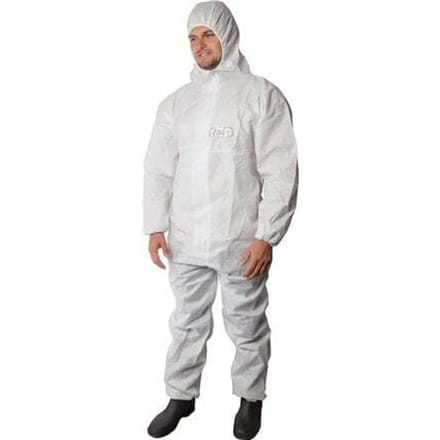 Wegwerpoverall Maat L 4-ply SMMS 60g/m2