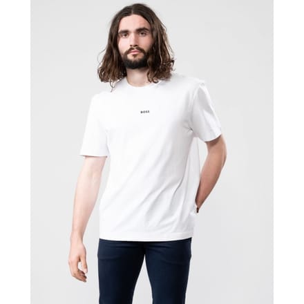 BOSS Orange TChup Heren Crewneck T-shirt met Klein Logo