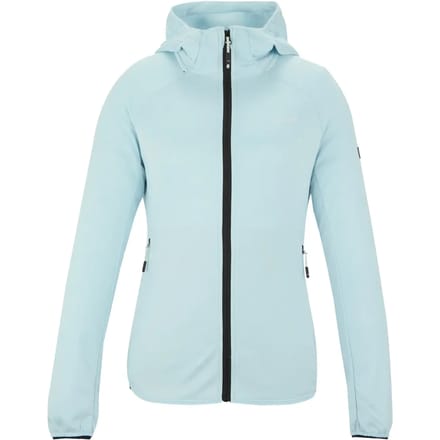 Dames Ferna Marl Full Zip Hooded Stretch Midlayer