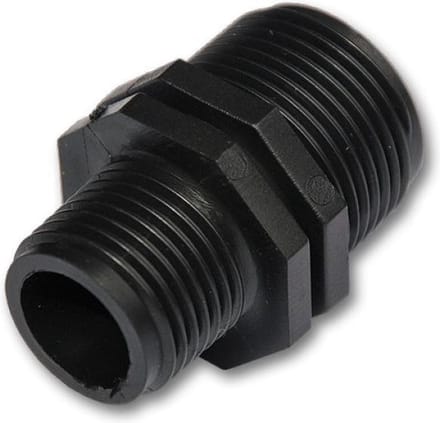 PP verloopnippel 3/4 x 1/2