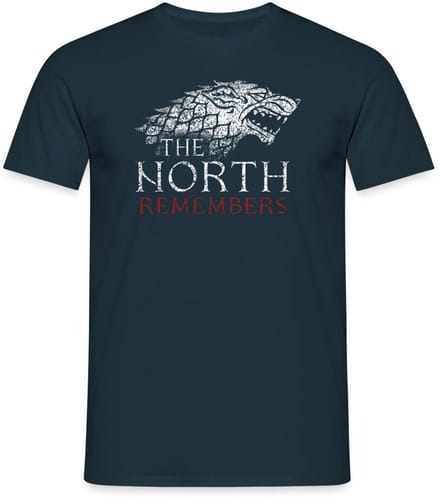 Game Of Thrones The North Remembers Schrikwolf T-Shirt Heren