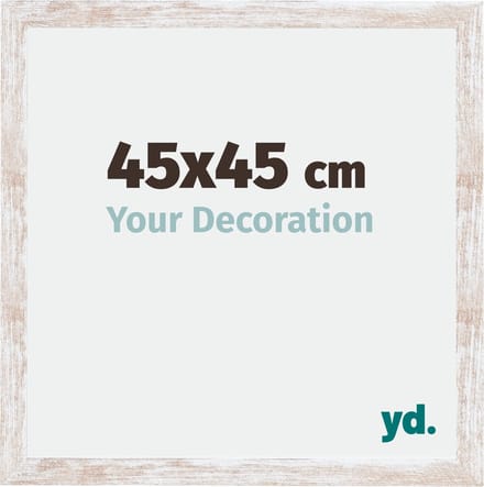 Your Decoration - Fotolijst 45x45 cm - MDF - White Wash - Catania