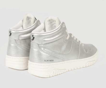 Sj Lifestyle Dames Sneaker Hoog Tc9700 | Zilver | Maat: 38