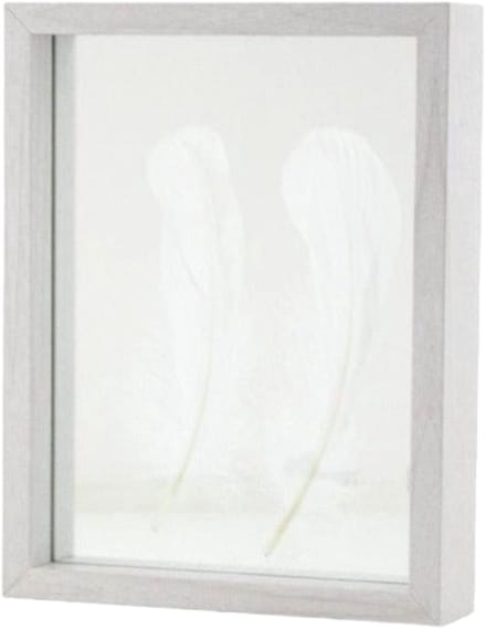 fotolijst wit zwevend 27x35cm*