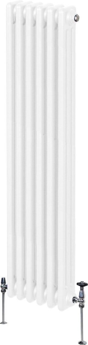Verticale 3-kolomsradiator - wit - 1500x292 mm - 3523 btu