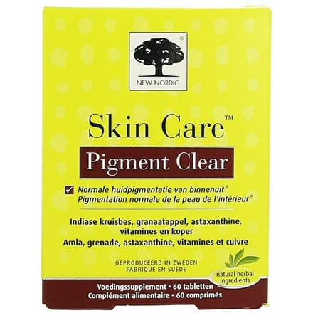 New Nordic Skin Care Pigment Clear Tabl 60
