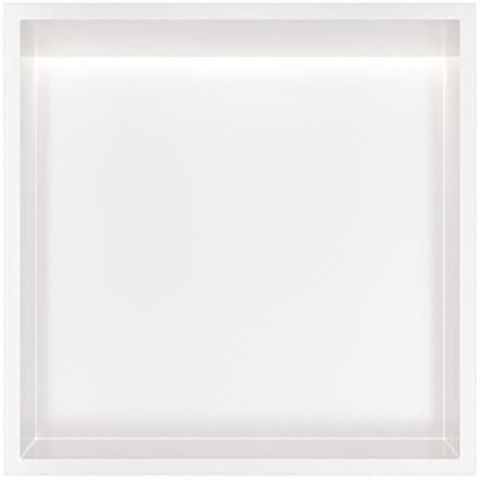 Hotbath &More BOX030L inbouwnis 30x30x10cm met verlichting mat wit