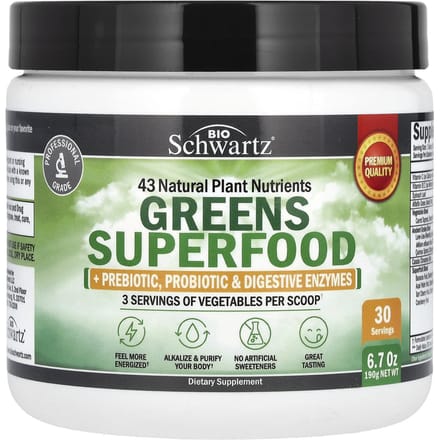 BioSchwartz, Groene Superfood, 190 g (190 gr)