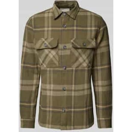 Slim fit overhemdjack met kentkraag, model 'RAYMOND'