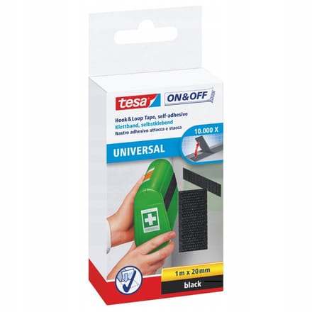 TESA Klittenband Tape Zelfleven 1m 1m x 20mm