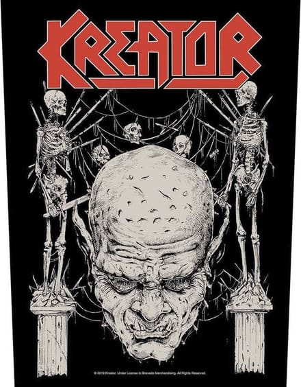 Kreator - Skull & Skeletons Rugpatch - Zwart