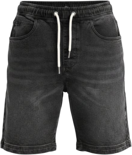 OMBRE Korte Broek - Regular Fit - Katoen - Effen Zwart S