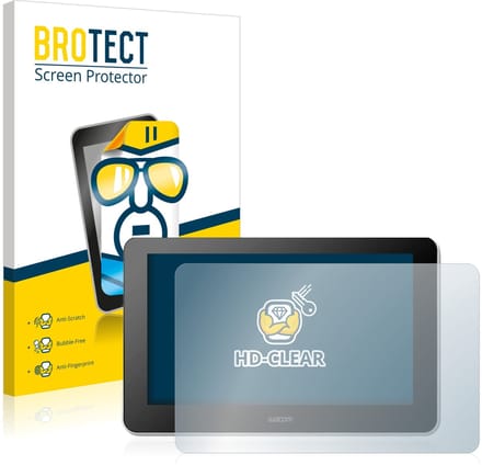 BROTECT - Screenprotector voor Wacom One Creative Pen Display - Folie Beschermfolie transparant