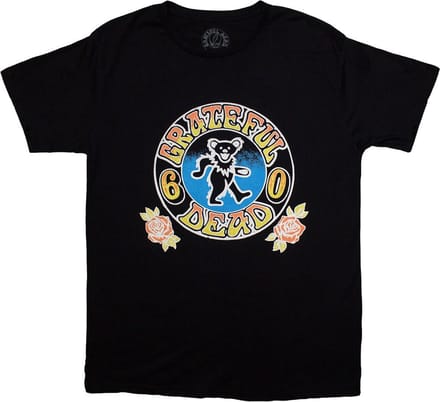 Grateful Dead - Bear Roses Heren Tshirt - S - Zwart