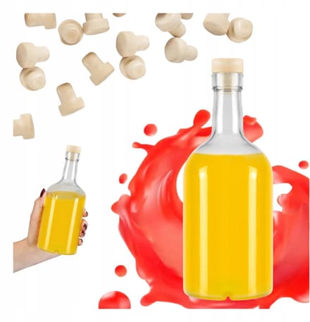 Bimberek - Glazen Fles - 500ml - Elegant - Voor Wijn en Sappen