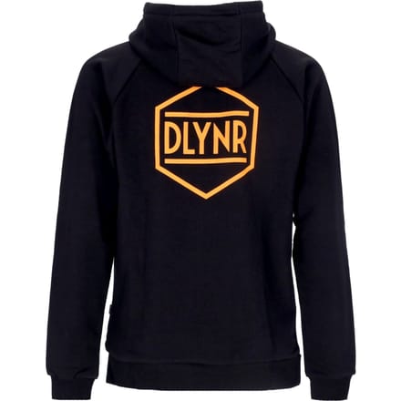 Lichtgewicht sweatshirt met capuchon voor heren, capuchon met logo op de achterkant, zwart
