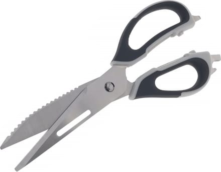 Benson Huishoud Schaar - 23 cm - zwart/grijs - RVS -kunststof