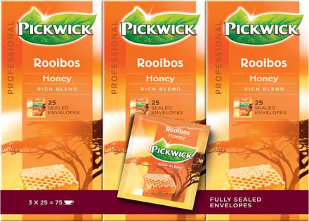 Pickwick - Professional Rooibos Honing - 3x 25 zakjes