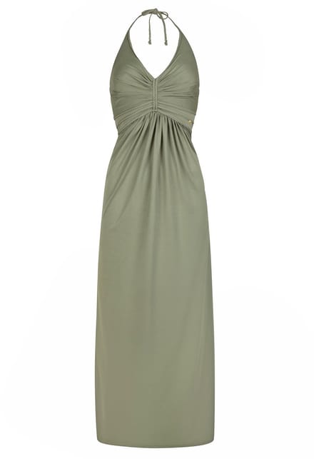 Chic by Lirette - Halter jurk Natural - Seagreen - S