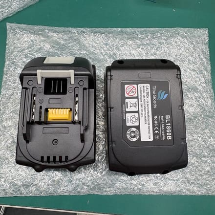 Tibagoods vervangende Accu - 2 stuks - 18V - 6.0 mAh - Batterij - Boormachine, Cirkelzaag, Decoupeerzaag, Haakse slijper - Geschikt voor Makita BL1860B, BL1850B, BL1840B, BL1830B