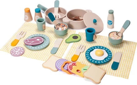 39-Delige Speelkeuken Accessoires Set met Speelgoed Voedsel voor Kinderen