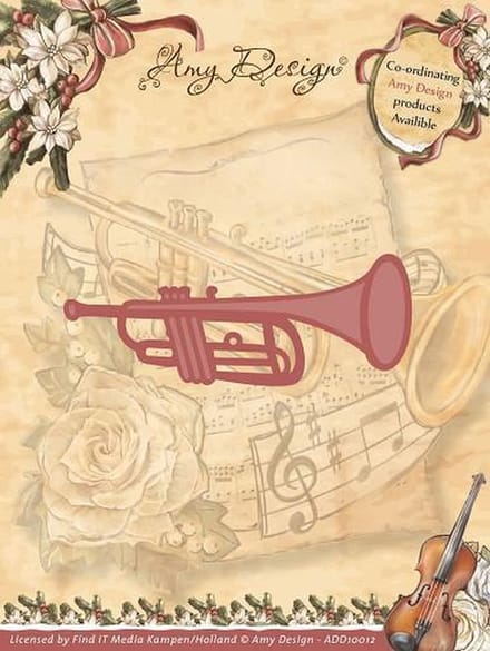 Die - Amy Design - Vintage Christmas Collection Die - Trumpet