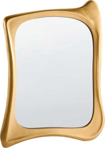 CONCARNEAU - Wandspiegel - Goud - PU glas/MDF