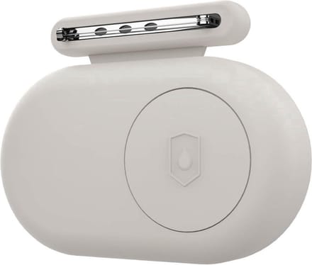 Scoby - SmartTag2 houder - Siliconen case - Geschikt voor Samsung Galaxy SmartTag2 - Veiligheidsspeld bevestigen - Track kinderen - Wit
