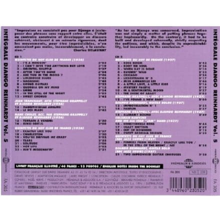 Django Reinhardt - Complete Django Reinhardt 5 (2 CD)