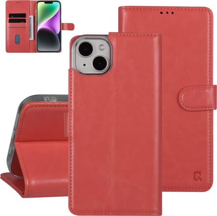 UNIQ Accessory Roze Pu Leer Book Case Telefoonhoesje voor Apple iPhone 14 Plus - Bescherming van Telefoon.